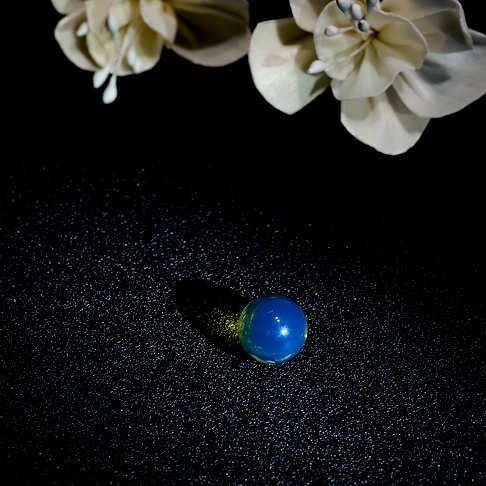 12mm多米尼加蓝珀圆珠--琥珀-蓝珀-B010816L10028